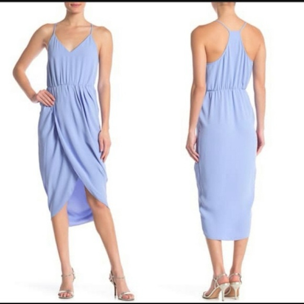 A by Amanda V-Neck Razorback Dress